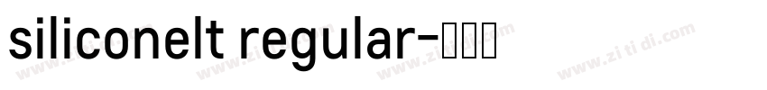 siliconelt regular字体转换